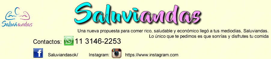 Saluviandas, delivery viandas a domicilio